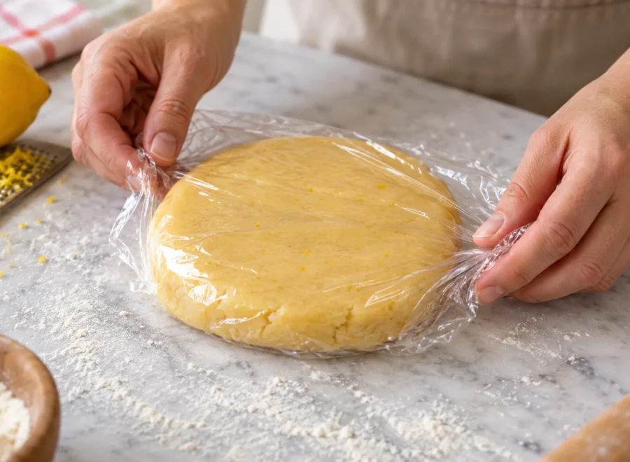 Crostata alla confettura: Dividi e raffredda l’impasto