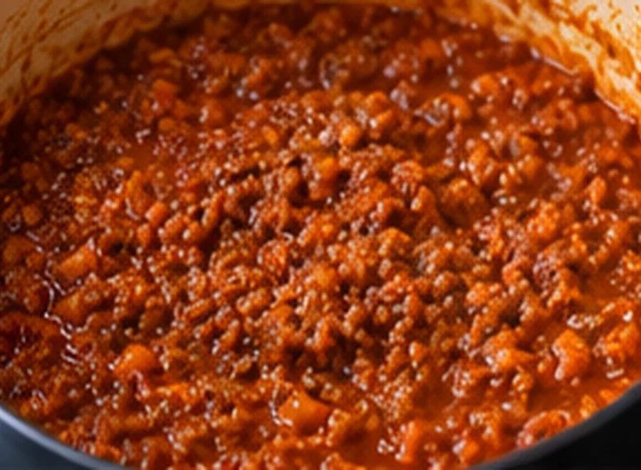 Tagliatelle al ragù alla bolognese: Lascia sobbollire lentamente